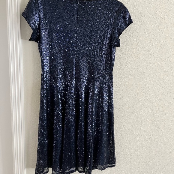 Dark Navy Cocktail Dress - Picture 2 of 4